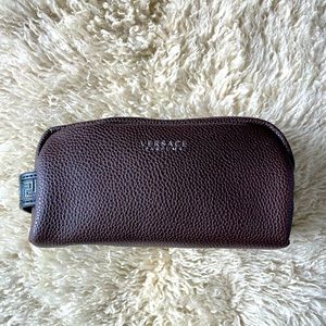 Versace inflight travel bag in burgundy